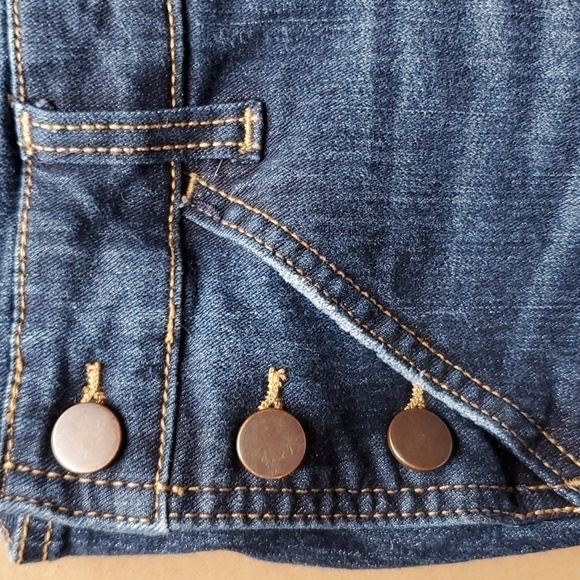 No Boundries distressed denim short overalls Large Junior 11 -13 - Picture 8 of 13